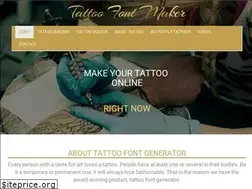 Sites similar to tattoofontmaker.com