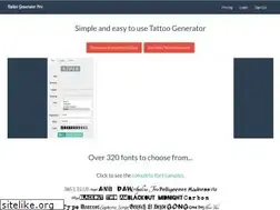 Sites similar to tattoogenerator.co