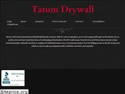 Sites similar to tatumdrywall.com