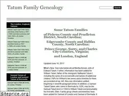 Sites similar to tatumfamilygenealogy.com