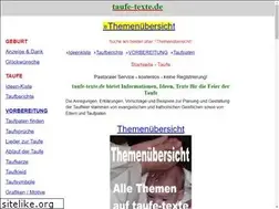 Sites similar to taufe-texte.de