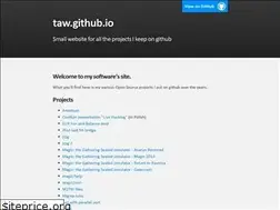 Sites similar to taw.github.io