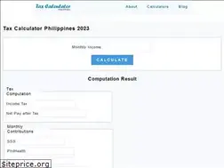 Sites similar to taxcalculatorphilippines.com