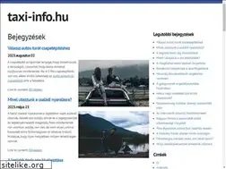 Sites similar to taxi-info.hu