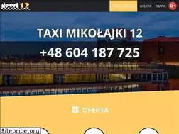 Sites similar to taxi12mikolajki.pl