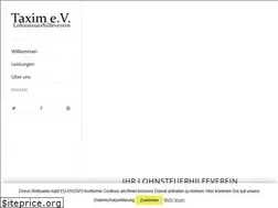 Sites similar to taxim-ev.de