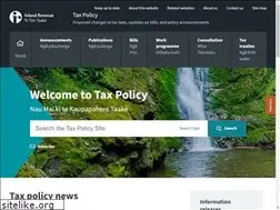 Sites similar to taxpolicy.ird.govt.nz