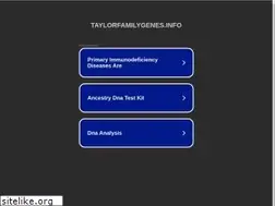 Sites similar to taylorfamilygenes.info