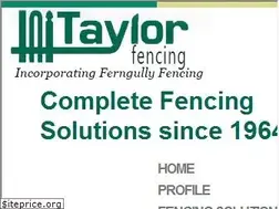 Sites similar to taylorfencing.com.au