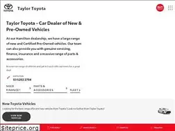 Sites similar to taylortoyota.com.au