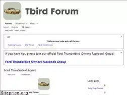 Sites similar to tbirdforum.com