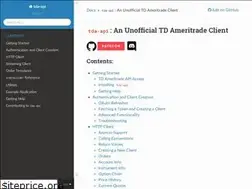 Sites similar to tda-api.readthedocs.io