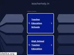 Sites similar to teacherhelp.in