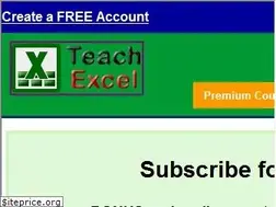 Sites similar to teachexcel.com