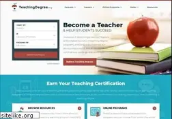 Sites similar to teachingdegree.org