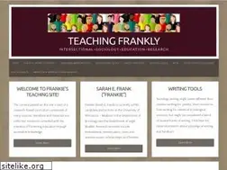 Sites similar to teachingfrankly.com