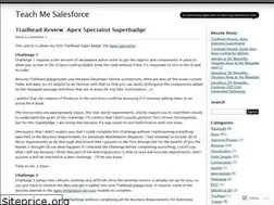 Sites similar to teachmesalesforce.wordpress.com