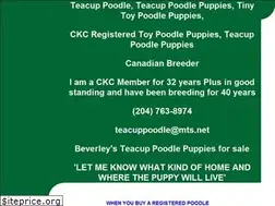 Sites similar to teacuppoodle.ca