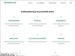 Sites similar to teadmiseks.ee