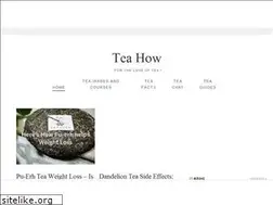 Sites similar to teahow.com