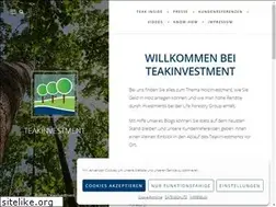 Sites similar to teakinvestment.de