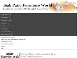 Sites similar to teakpatiofurnitureworld.com