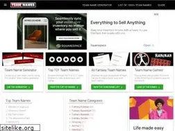 Sites similar to teamnames.net