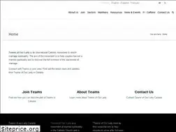 Sites similar to teamsofourlady.ca