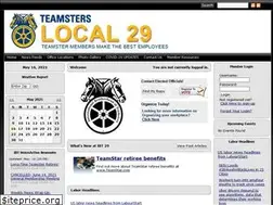 Sites similar to teamsters29.org
