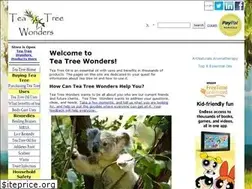Sites similar to teatreewonders.com