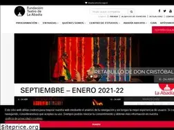 Sites similar to teatroabadia.com