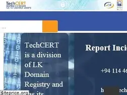 Sites similar to techcert.lk