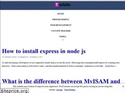 Sites similar to techlifediary.com