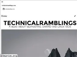 Sites similar to technicalramblings.com