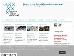 Sites similar to technikforum-backnang.de