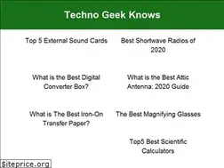 Sites similar to technogeekknows.com