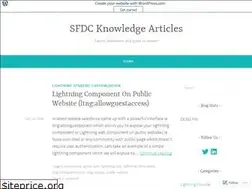 Sites similar to technogeeksfdc.wordpress.com
