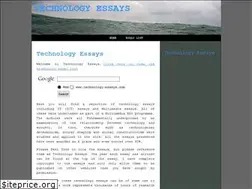 Sites similar to technology-essays.com