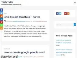 Sites similar to techtutor.in
