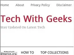 Sites similar to techwithgeeks.com