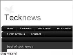 Sites similar to tecknews.com