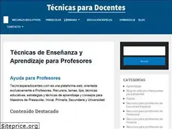 Sites similar to tecnicasparadocentes.com