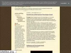 Sites similar to tecnologiasocial.blogspot.com