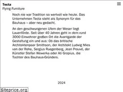 Sites similar to tecta.de