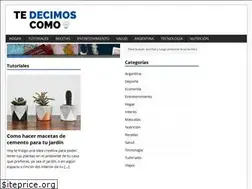 Sites similar to tedecimoscomo.com