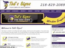 Sites similar to tedssigns.com