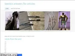 Sites similar to teenbizanswer.weebly.com