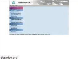 Sites similar to teensuicide.us