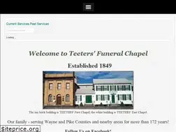 Sites similar to teetersfuneralchapel.com