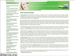 Sites similar to teethwhiteningfaq.org